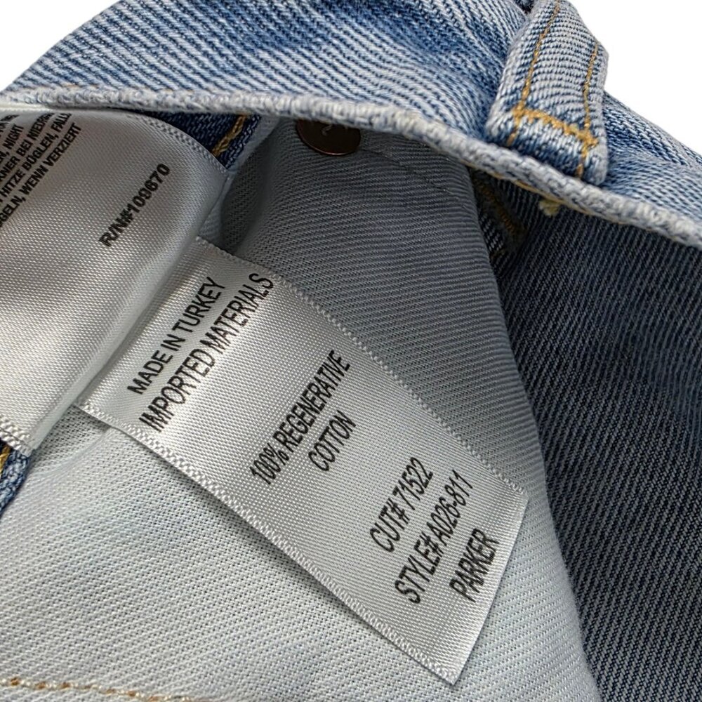 AGOLDE Parker Shorts, Vintage Cut Off, Fray Hem, High Rise, Button Fly, Denim,32 - Picture 11 of 11